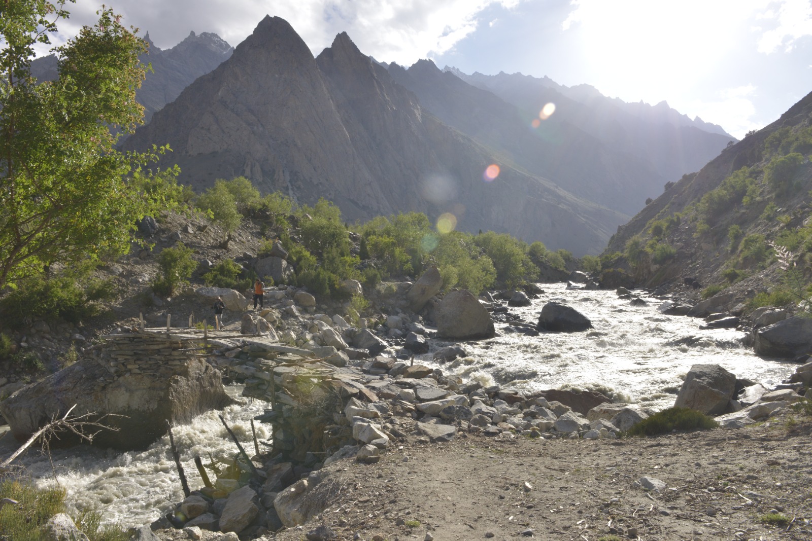 An easy trek to the foot of the majestic Masherbrum towering over Hushe Valley is a breathtaking view.
